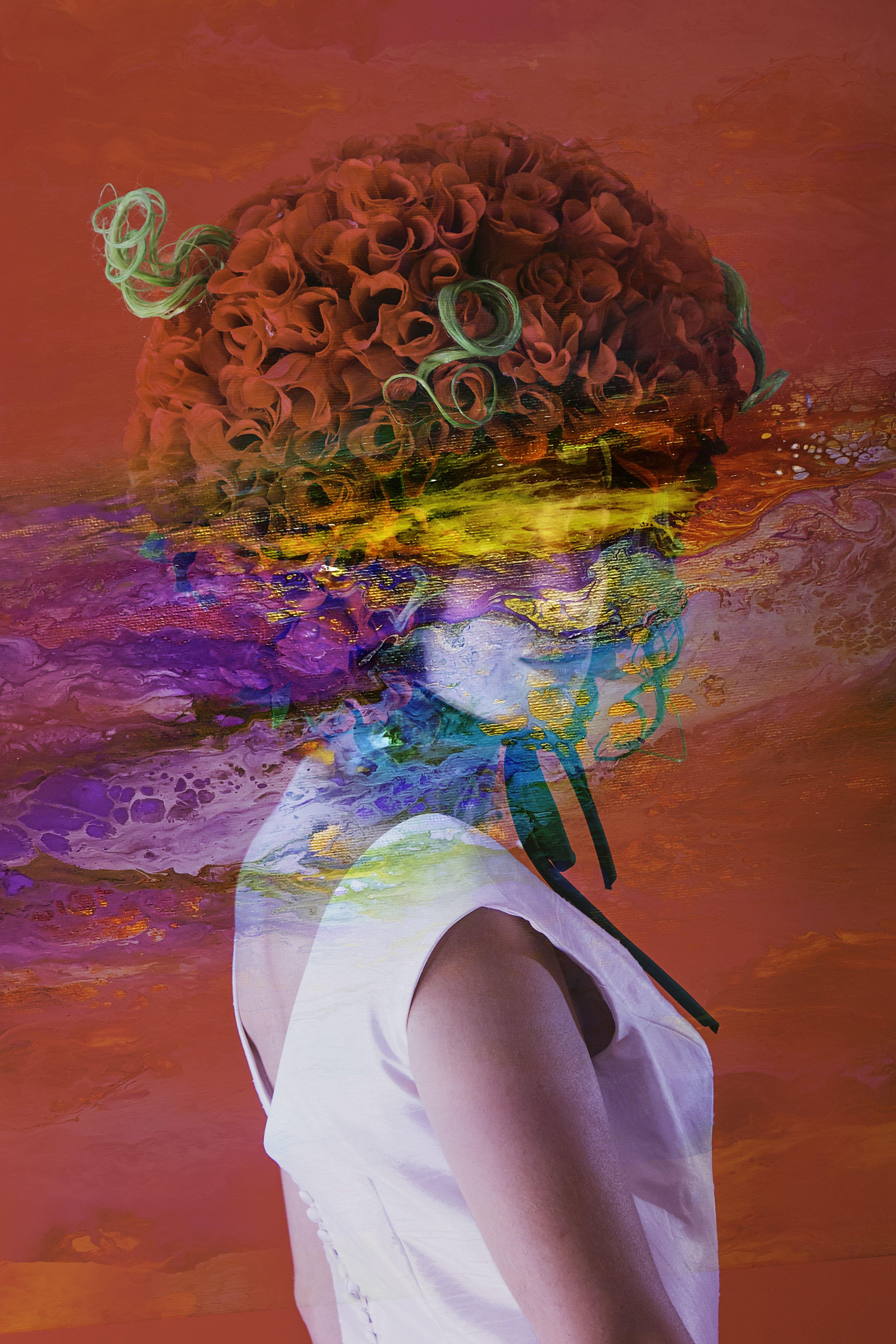 Viet Ha Tran Color Photograph – Verborgenes Gesicht, Fotografie, C-Typ