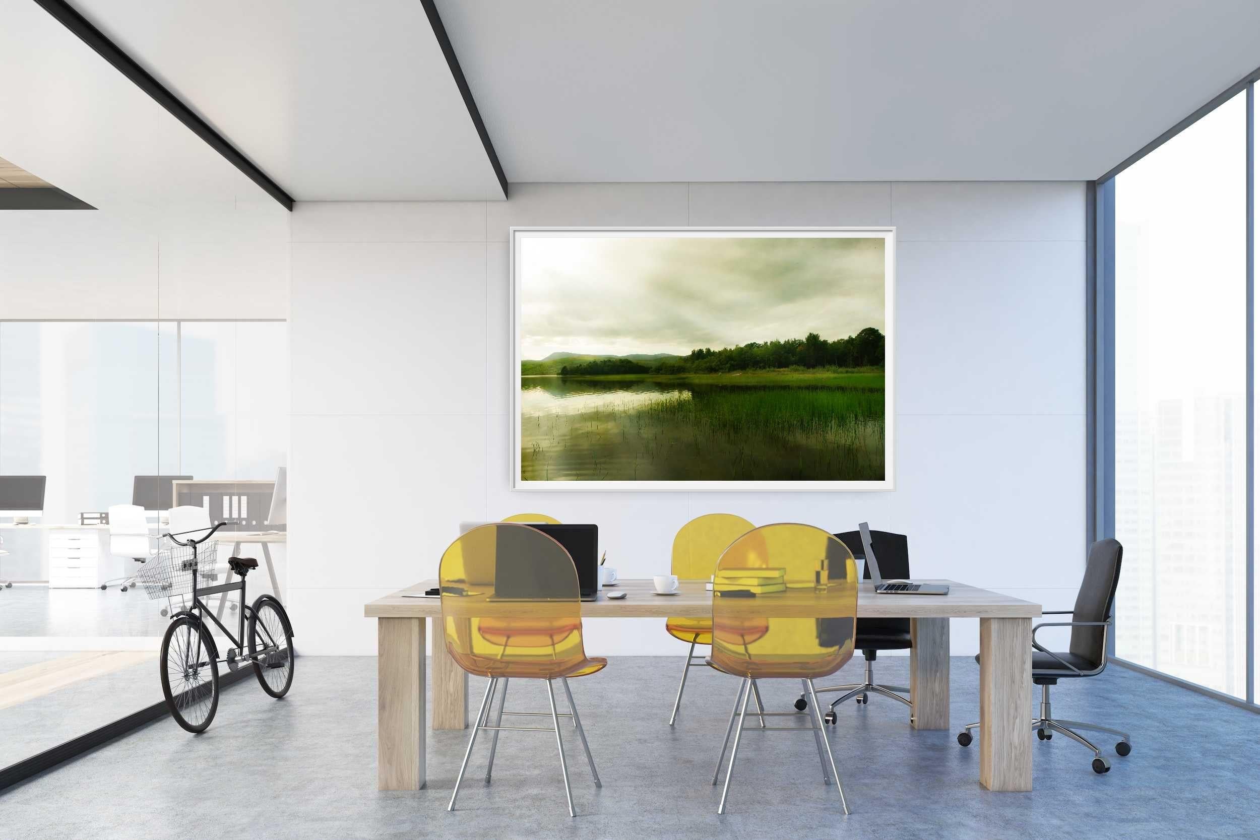 Skandinavische nordische Landschaft V, Fotografie, C-Typ (Beige), Color Photograph, von Viet Ha Tran