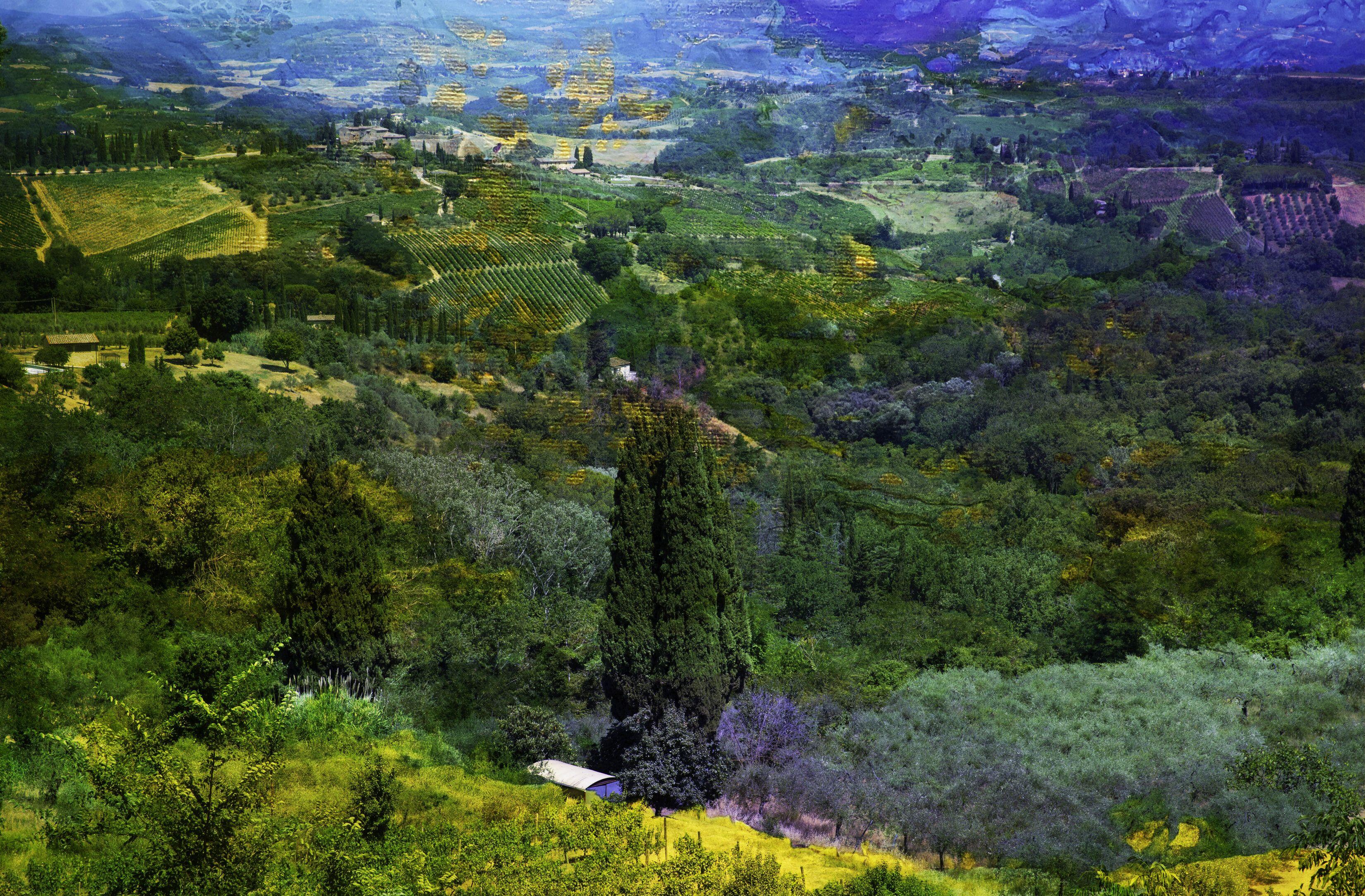 Viet Ha Tran Color Photograph – Ansicht der Toskana, Fotografie, C-Typ