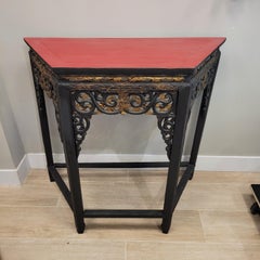 Vietnam red black Console  Table wood table