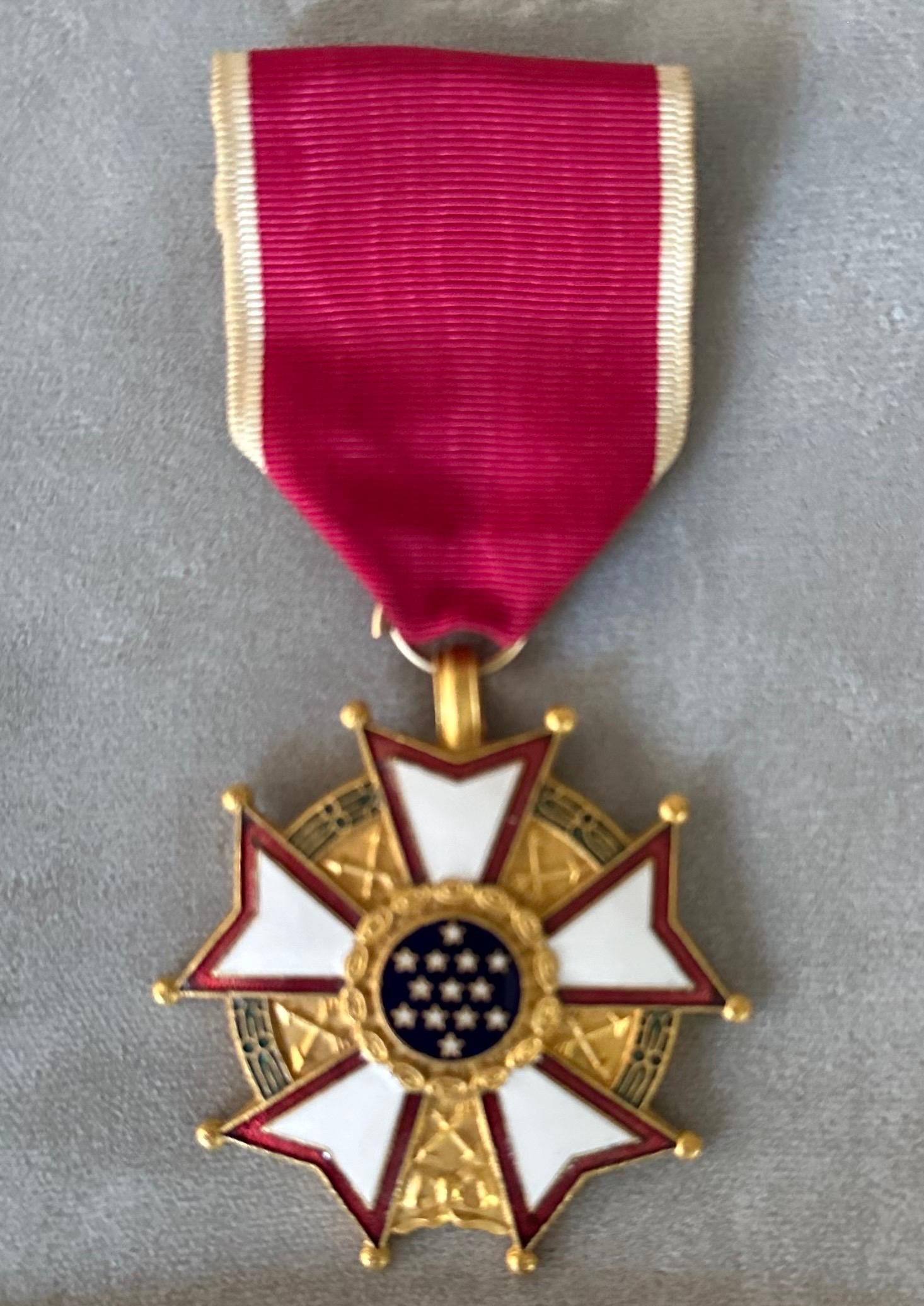 20th Century Vietnam War Naval Legion of Merit Medal and Citation with Combat 