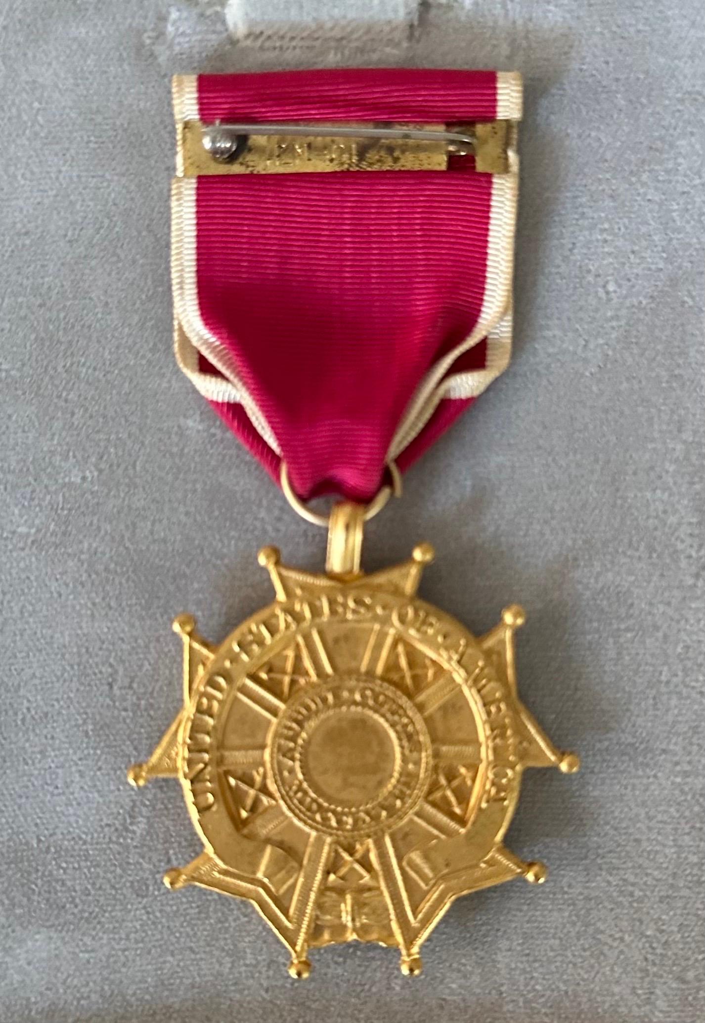 Vietnam War Naval Legion of Merit Medal and Citation with Combat 