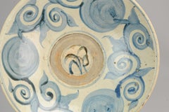 Vietnamese Earthenware Dish Charger Flowers Motiff Swatow Style, 17th Century