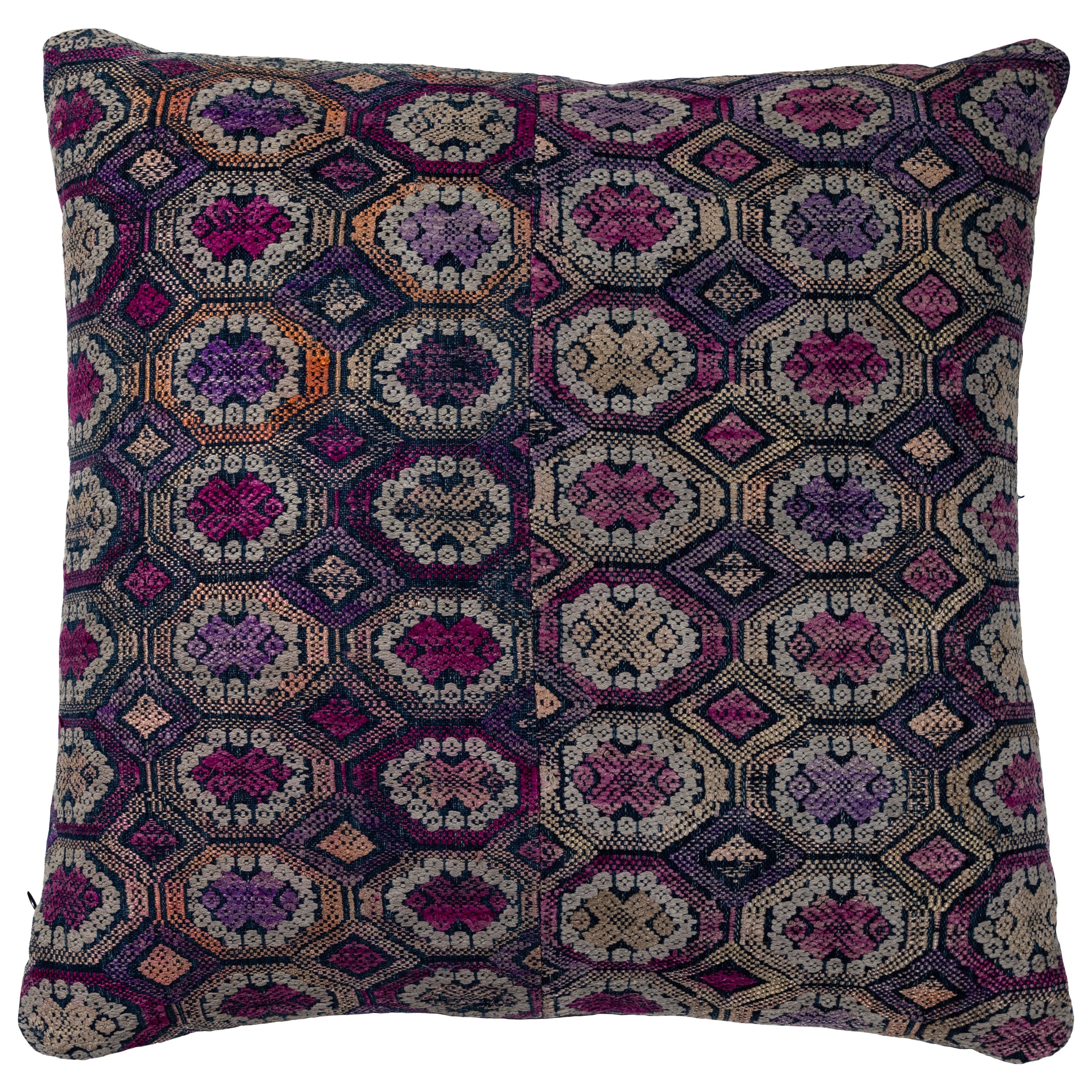Vietnamese Hill Tribe Brocade Pillow For Sale