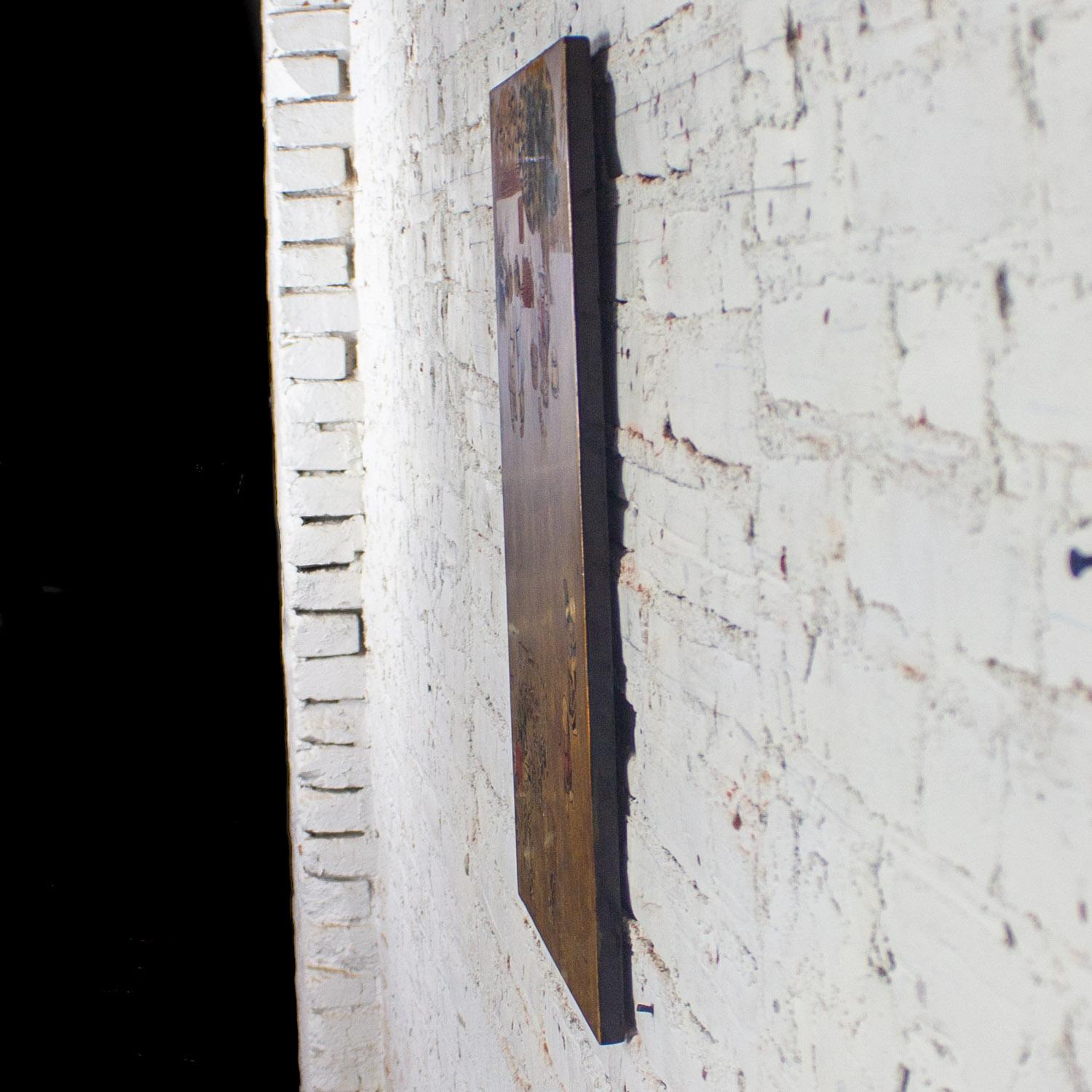 20th Century Vietnamese Lacquer Painting Gilt & Polychrome on Wood by Nguyen Van Minh For Sale