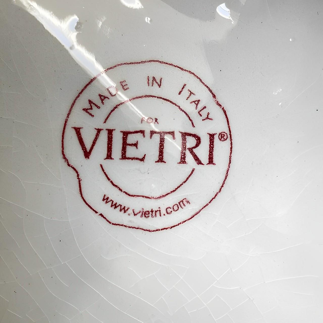 Vietri Italian Large White Crackle Glazed Ceramic Cherub Figurine For Sale 3