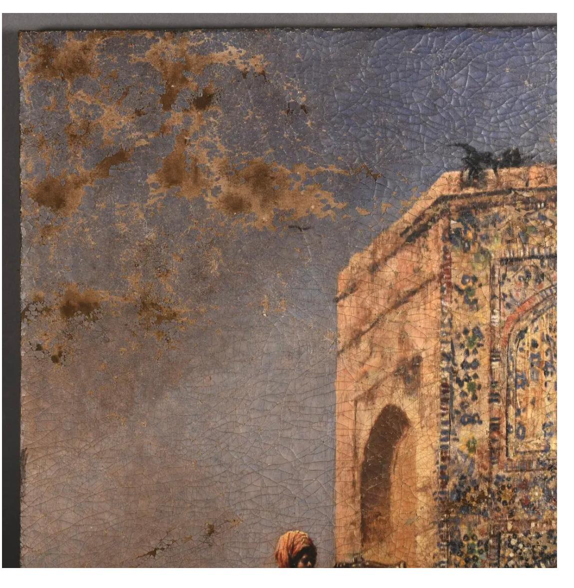 Vieux Bleu Moschee bei Delhi, Reproduktion von Edwin Lord Weeks (Arts and Crafts) im Angebot