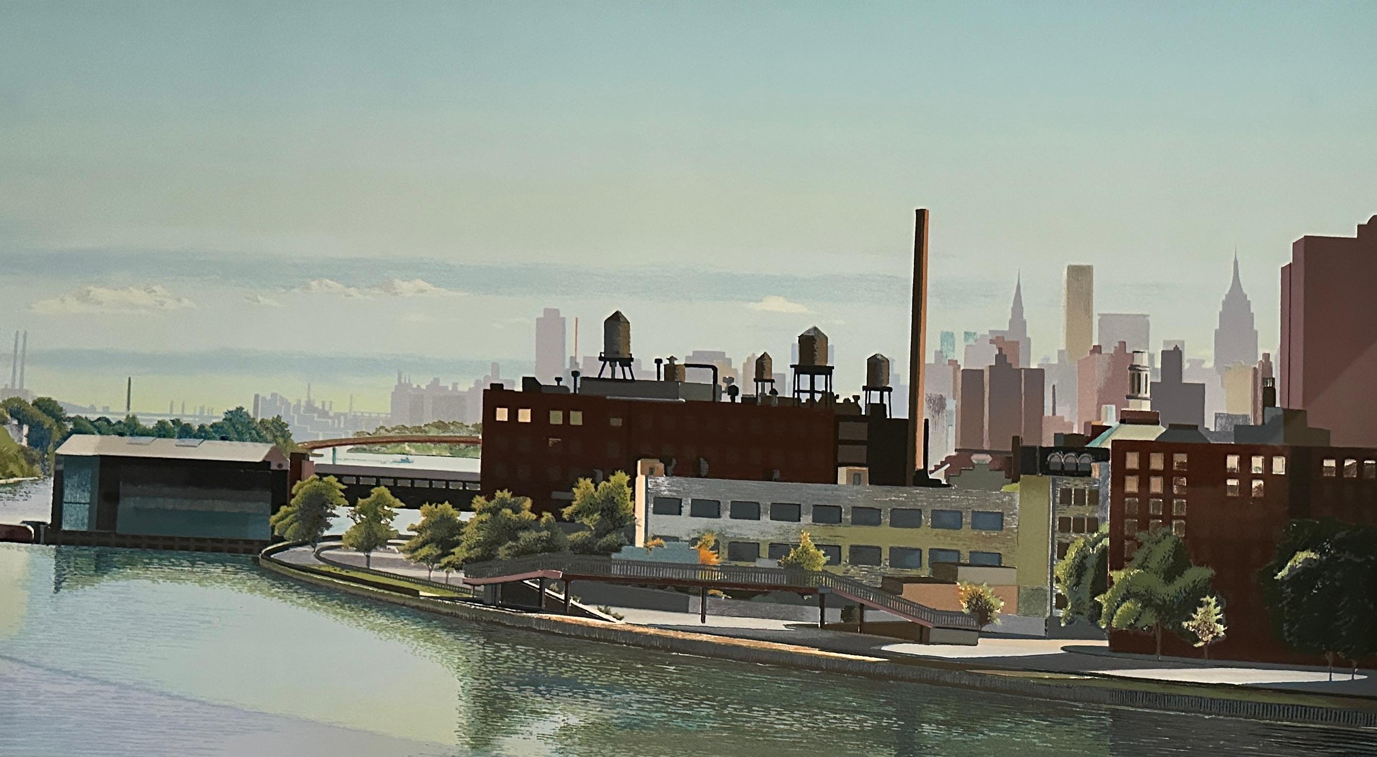 „View From The Triboro Bridge“ AP von Richard Chiriani (amerikanisch) im Angebot