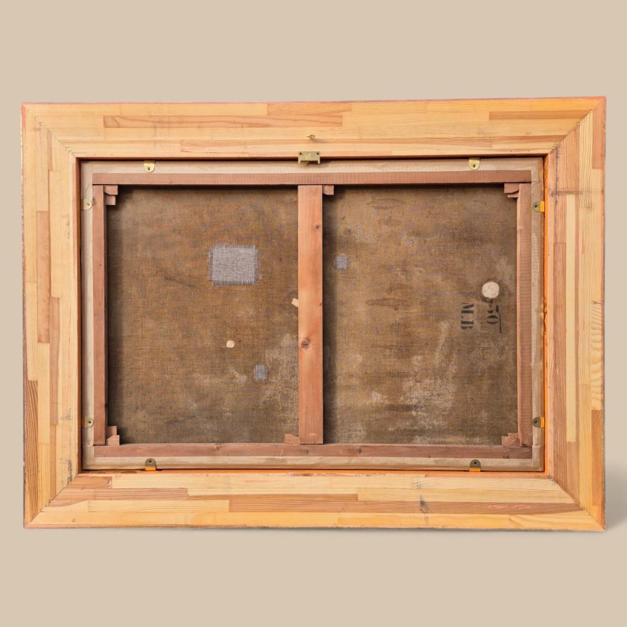 Ansicht eines Mittelmeerhafens, Öl auf Leinwand, signiert von Malfroy-Savigny, 1930 im Angebot 7