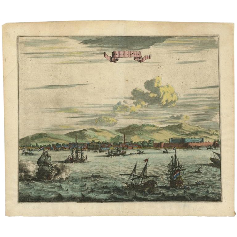 Ansicht von Abydos, einer alten Stadt in Asien Kleinasien „Turkey“, 1677 im Angebot