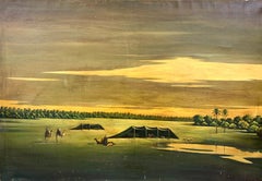 Vista de Bedieh "el Yermo", óleo sobre lienzo de Abdul Kadir Al Rassam