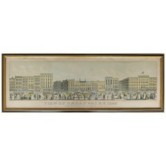 Antique "View of Broadway, N.Y. 1853" Engraving by J. Wade and H. Bricher