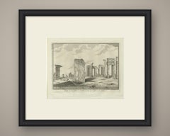 View of Building I at Persepolis, Antique Niebuhr Print, 1780