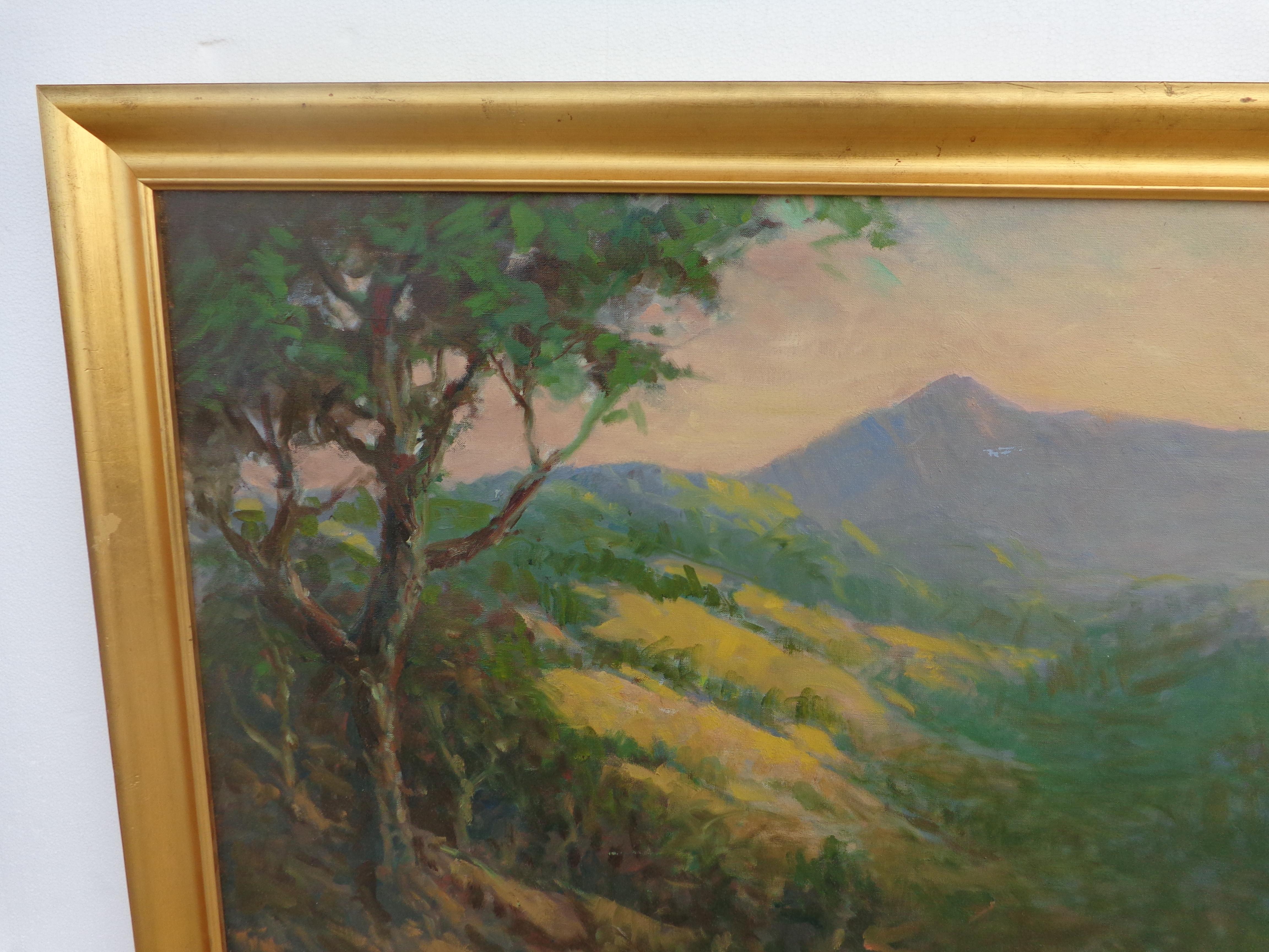 Mid-20th Century View of Mt Shasta Attributed to Mihran Kevork Serailian For Sale