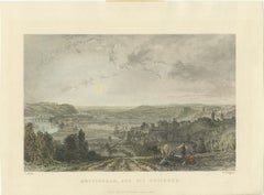 View of Nottingham and the Trent River in a Steel-Engraving, 1836