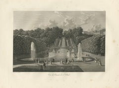 View of the Cascades at Saint-Cloud by Louis-Pierre Baltard, Paris, 1803