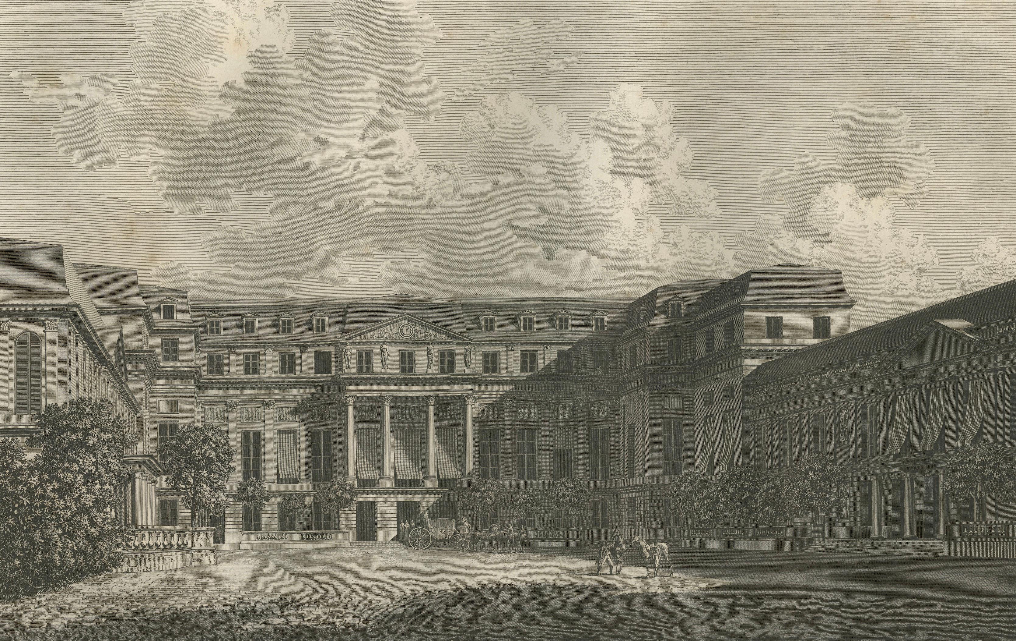 View of the Château de Saint-Cloud from the Second Courtyard, Baltard, 1803
