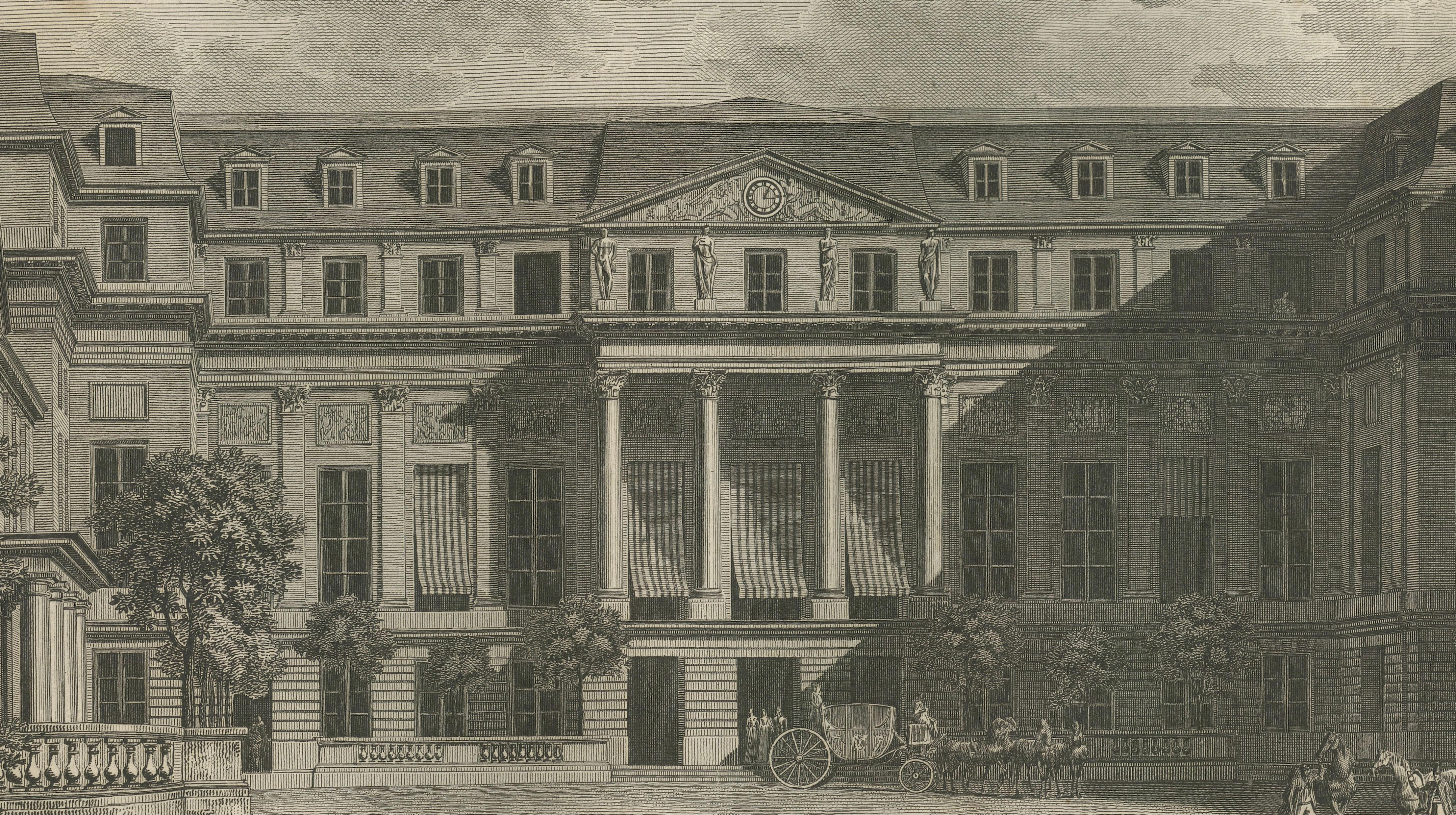 View of the Château de Saint-Cloud from the Second Courtyard, Baltard, 1803