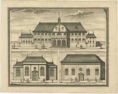 View of the City Hall of Batavia and Portugese Church in Nowadays Jakarta, 1726