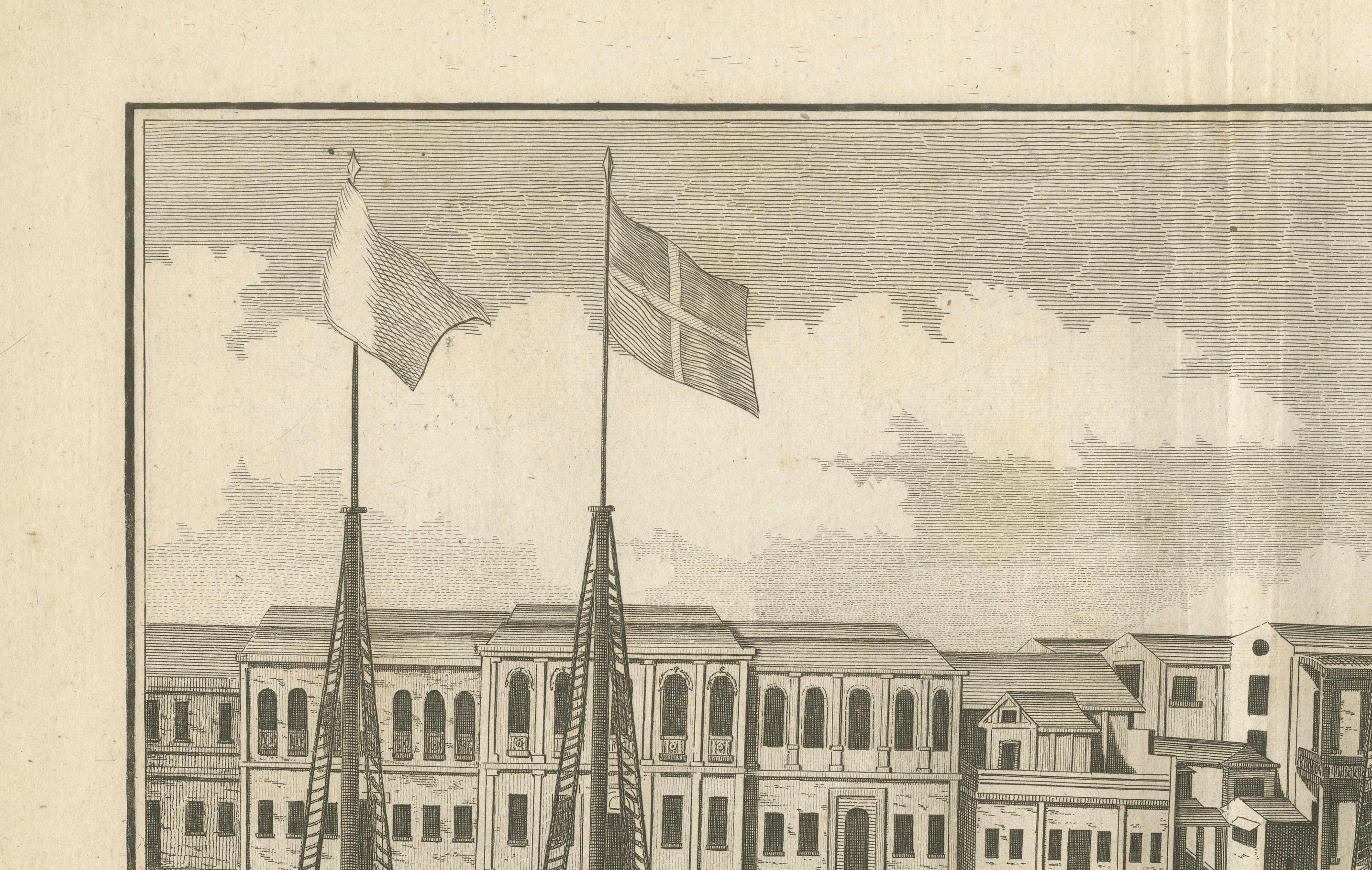 Vista de la ciudad de Cantón (Guangzhou) con fábricas extranjeras, 1806

Este grabado finamente detallado, titulado 