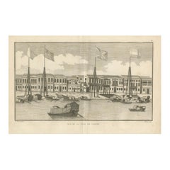 Antique View of the City of Canton (Guangzhou) with Foreign Factories, 1806