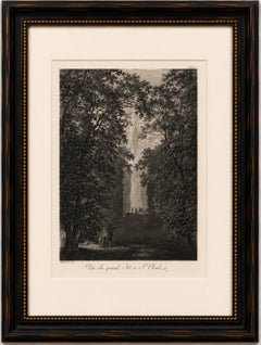 Vue du Grand Jet d'eau de Saint-Cloud par Louis-Pierre Baltard, Paris, 1803