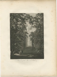 Vue du Grand Jet d'eau de Saint-Cloud par Louis-Pierre Baltard, Paris, 1803