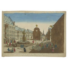 View of the Hercules' Fountain (Herkulesbrunnen) in Augsburg, Germany, ca.1740