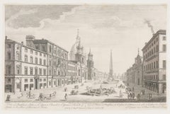 View of the Palazzo Pamphili and Piazza Navona in Rome by Le Geuy, 1767