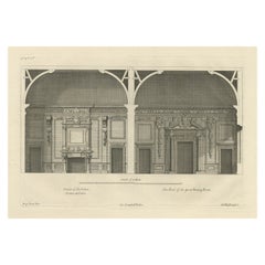 View of the Salon and Dining Room of  Wilton House in Salisbury, Wiltshire, 1717