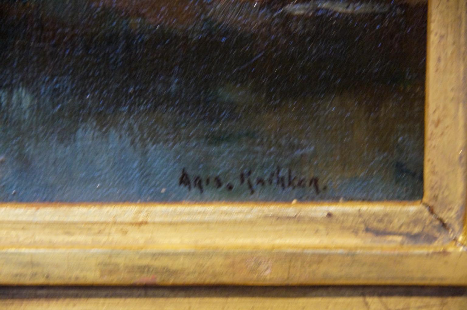 Oiled View on Kortenhoef 'Netherlands', Aris Knikker, 1887-1962, The Hague