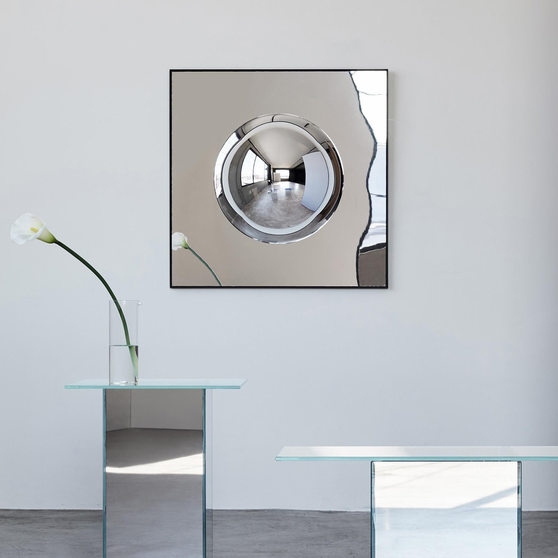 Modern VIEW Orb Convex Wall Mirror by Caroline Chao For Sale