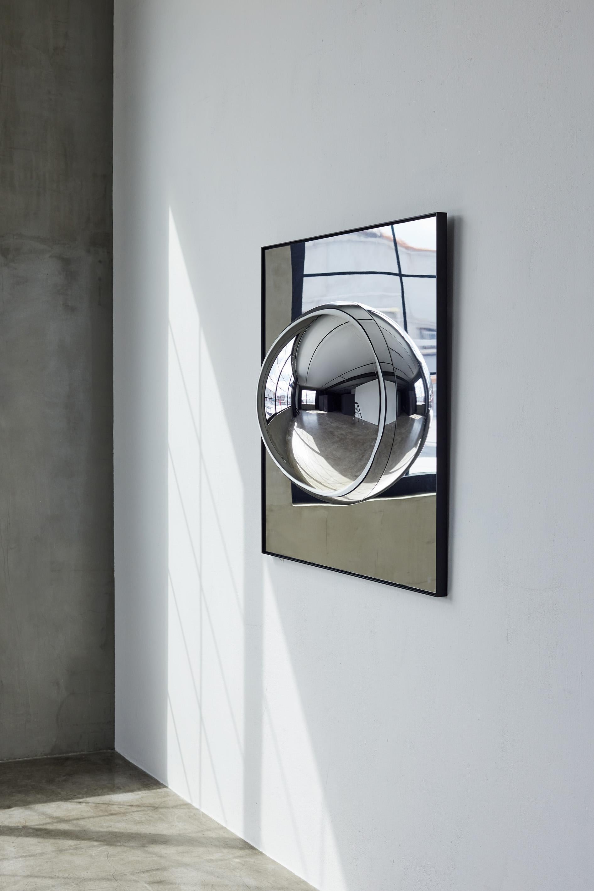 VIEW Orb Convex Wall Mirror by Caroline Chao In New Condition For Sale In New York, NY