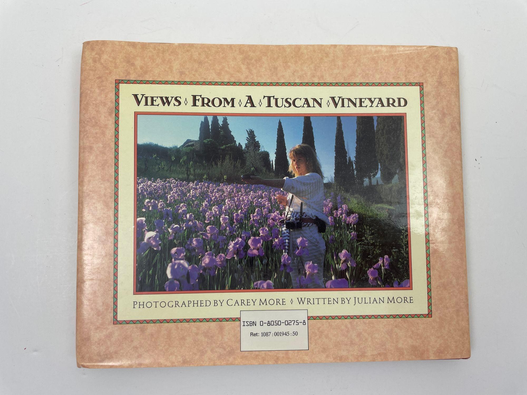Rustic Views from a Tuscan Vineyard Hardcover Book by Julian and Carey More 1987 For Sale