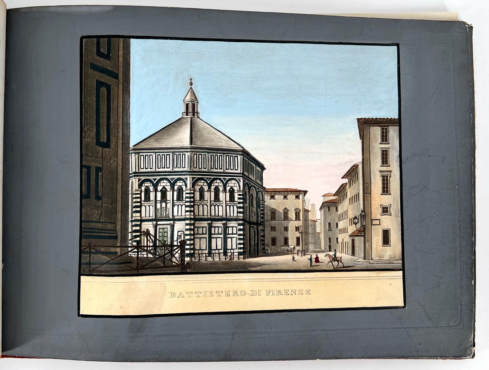 Doré Vues de Florence et de Toscane par Lorenzo Bardi, vers 1840 en vente