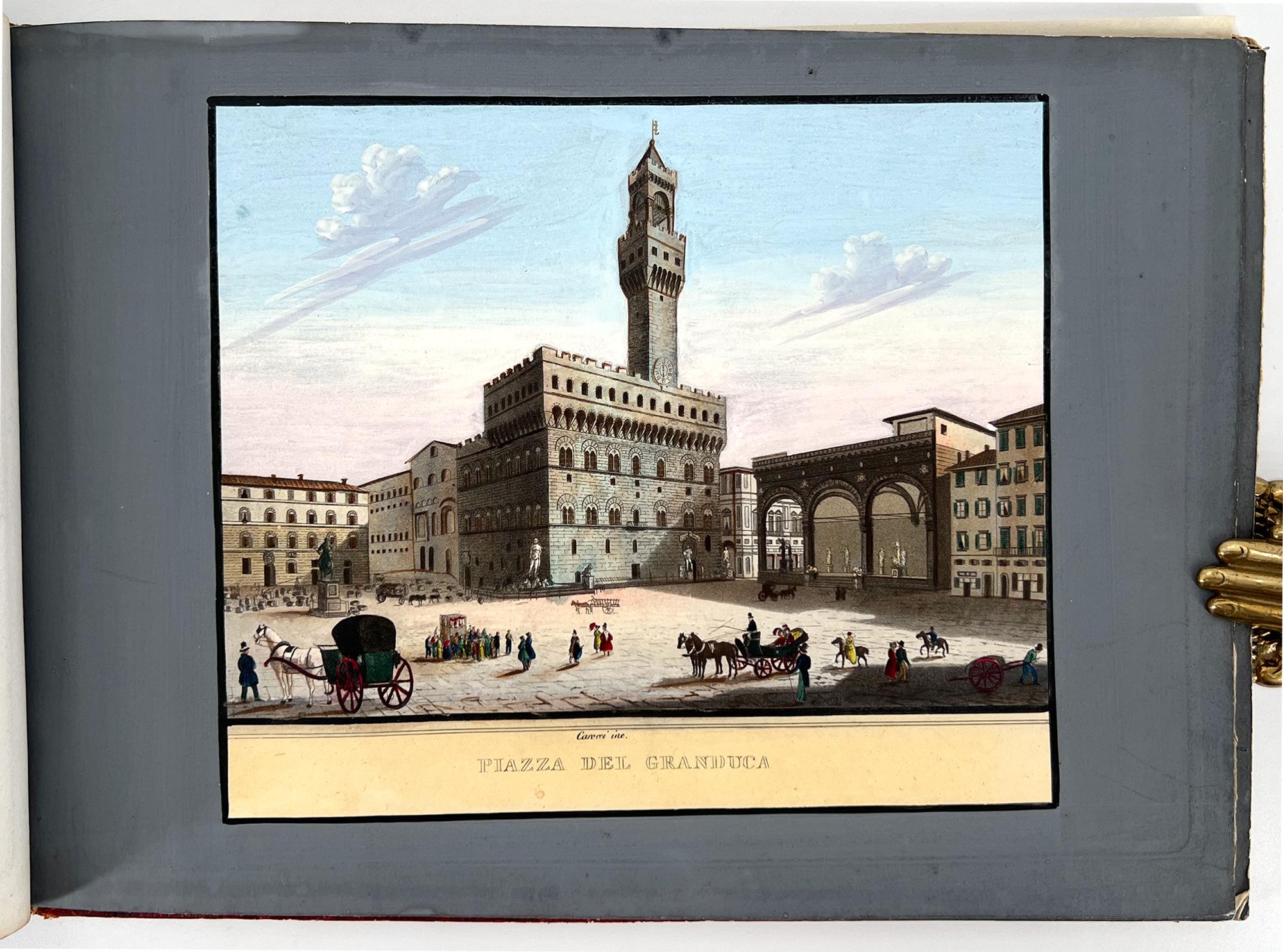 Vues de Florence et de Toscane par Lorenzo Bardi, vers 1840 Bon état - En vente à Middletown, NY