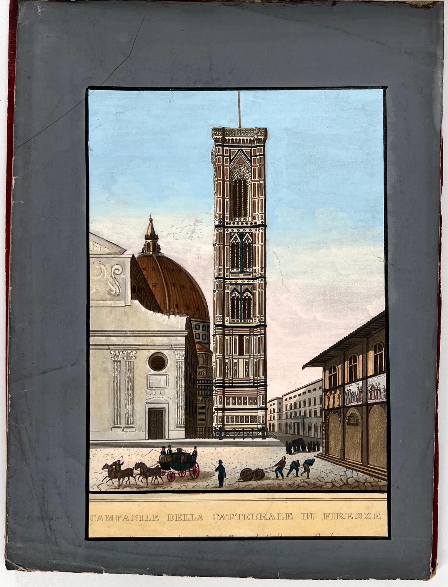 Vues de Florence et de Toscane par Lorenzo Bardi, vers 1840 en vente 2