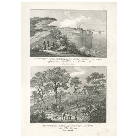 Views of Port Jackson and Seal Hunters' Dwelling, New Holland (New South Wales)