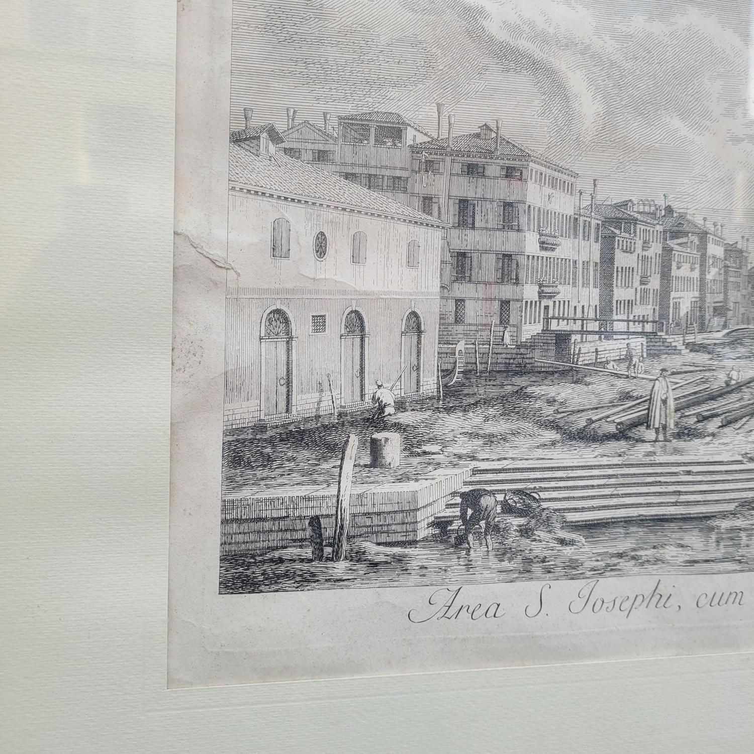 Ansichten von Venedig, nach Vicentini & Canaletto, gerahmte Stiche, 19. im Angebot 4