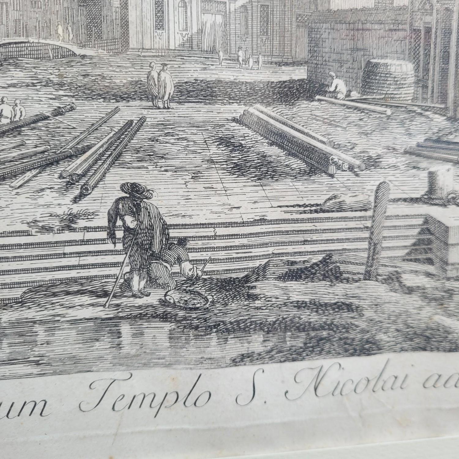 Ansichten von Venedig, nach Vicentini & Canaletto, gerahmte Stiche, 19. im Angebot 10