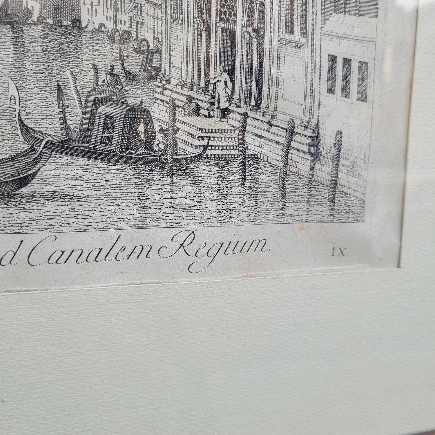 Ansichten von Venedig, nach Vicentini & Canaletto, gerahmte Stiche, 19. im Angebot 1
