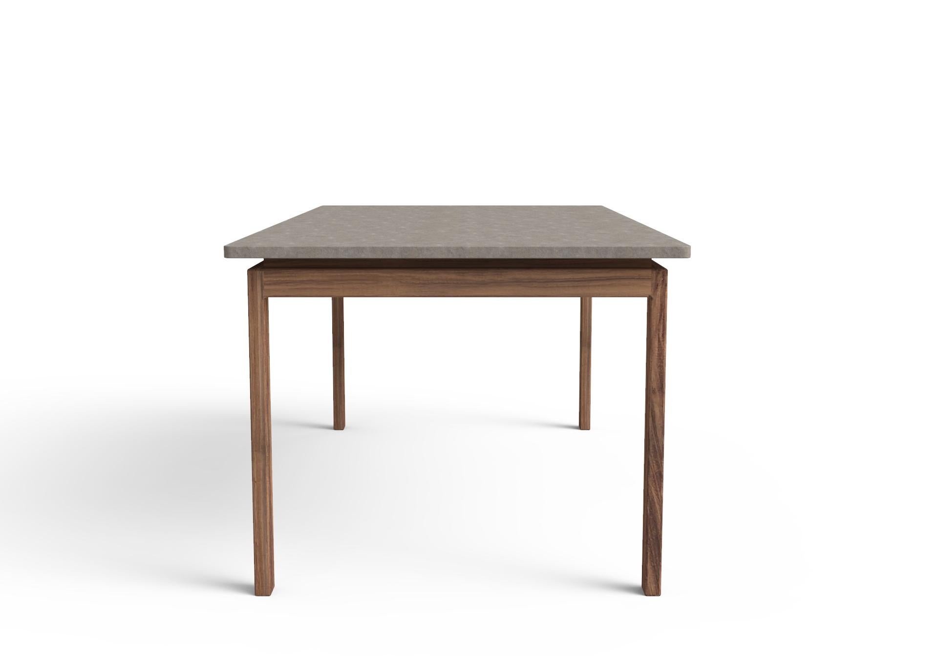 Modern Vieyra Dining Table with Viroc top, Contemporary Mexican Design
