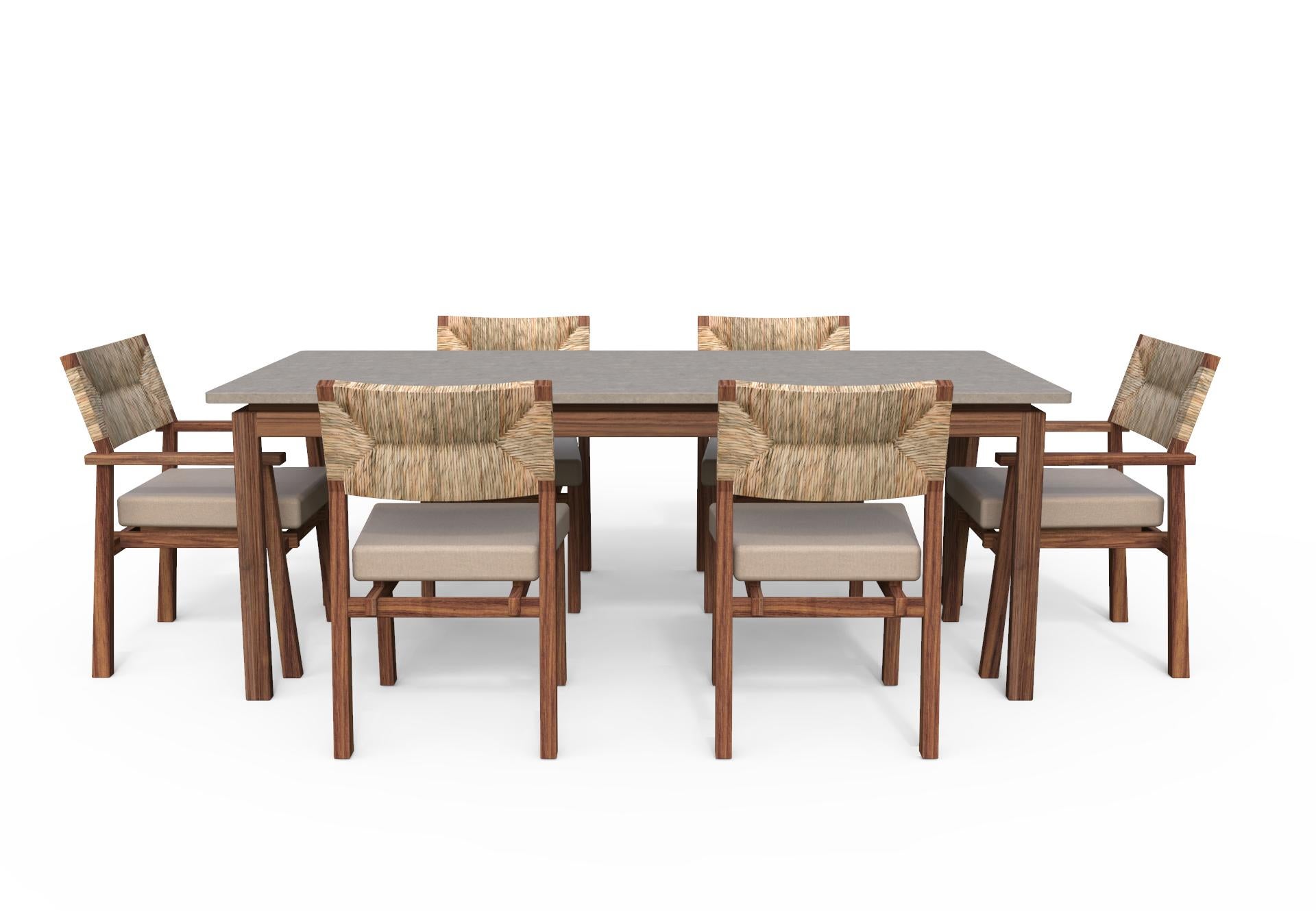 Vieyra Dining Table with Viroc top, Contemporary Mexican Design In New Condition In Mexico City, MX
