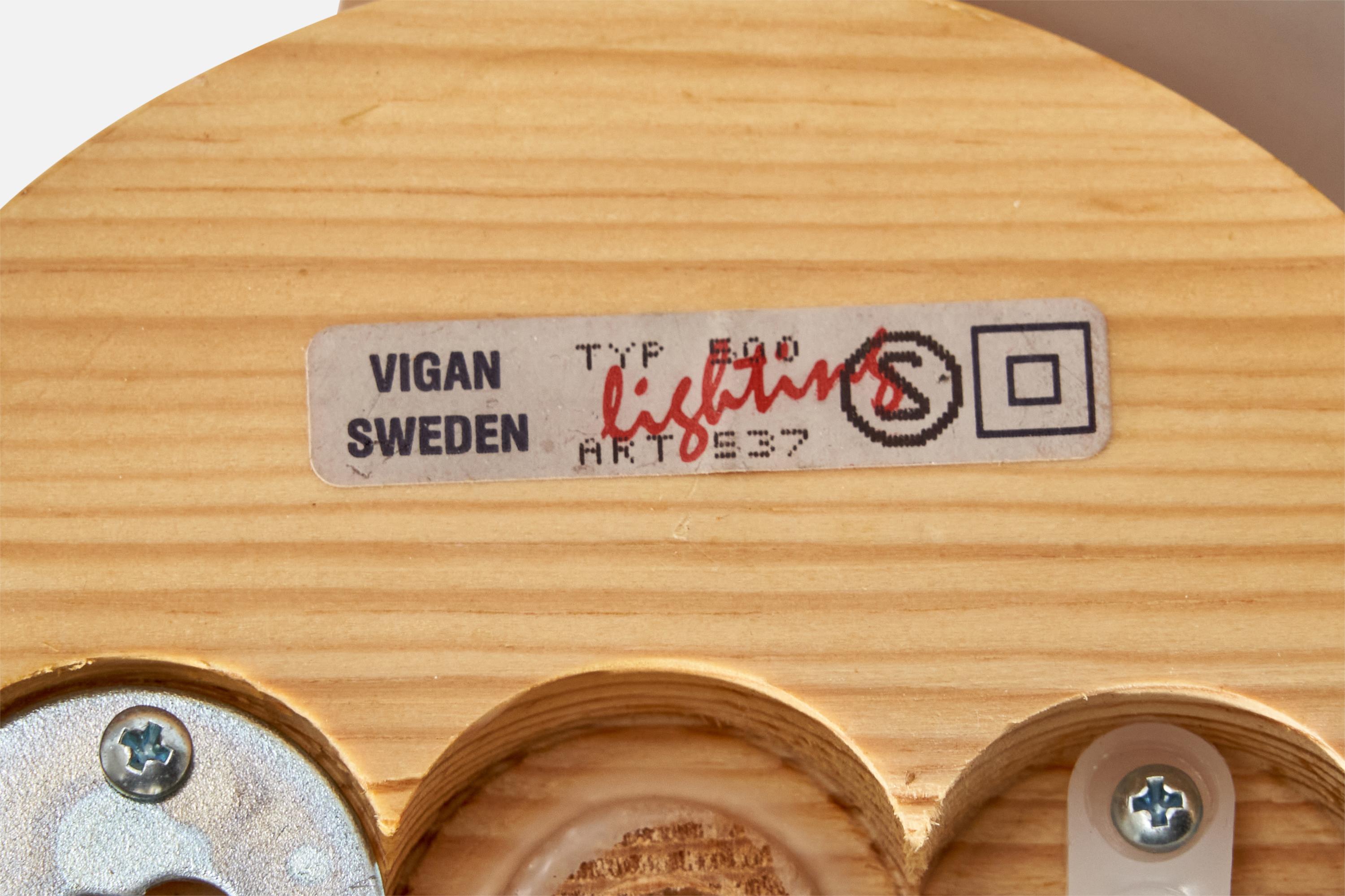 Vigan, Apliques, Pino, Tela, Suecia, Años 80 en venta 4
