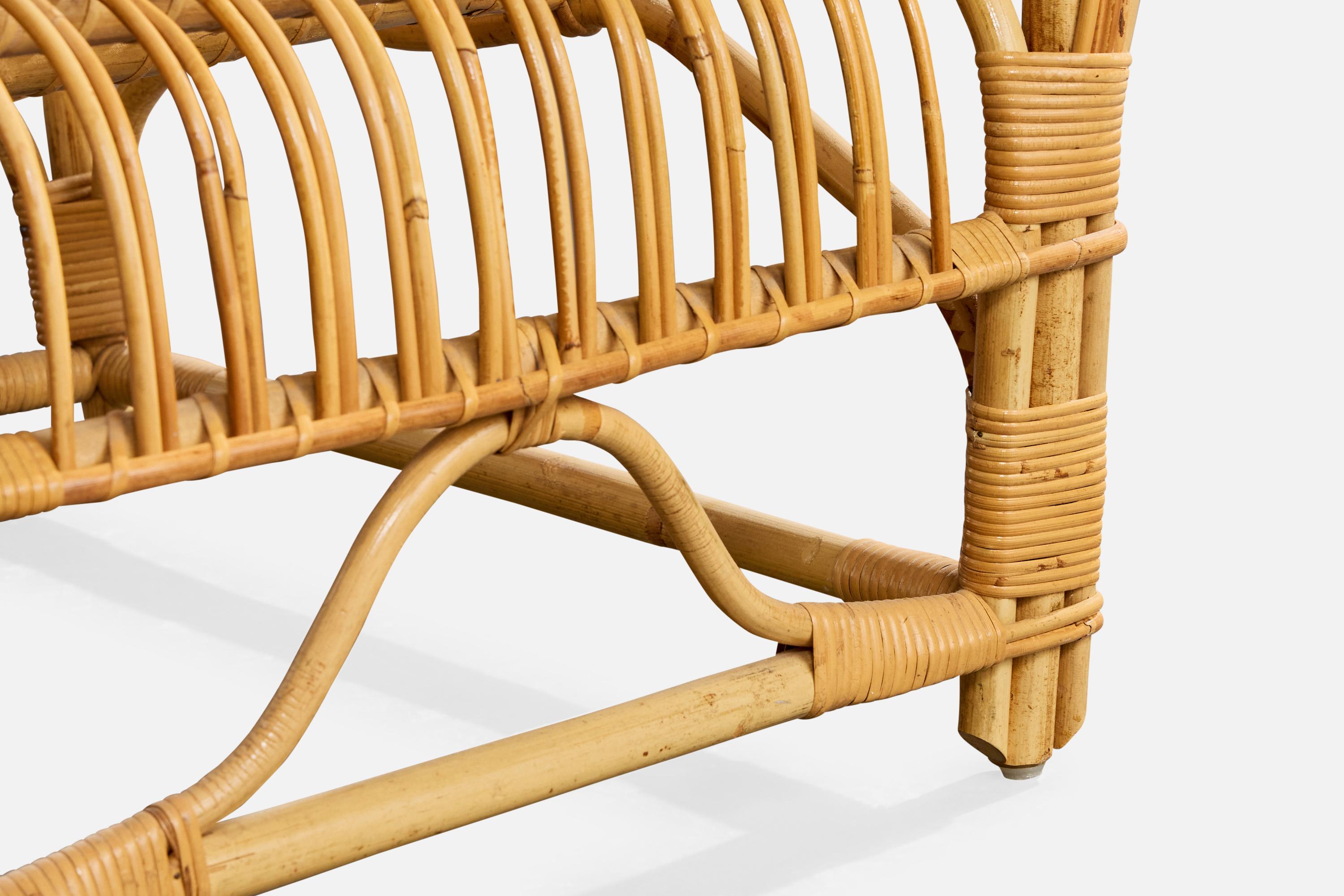 Viggo Boesen Attribution, Lounge Chairs, Bamboo, Rattan, Sweden, 1950s im Angebot 6