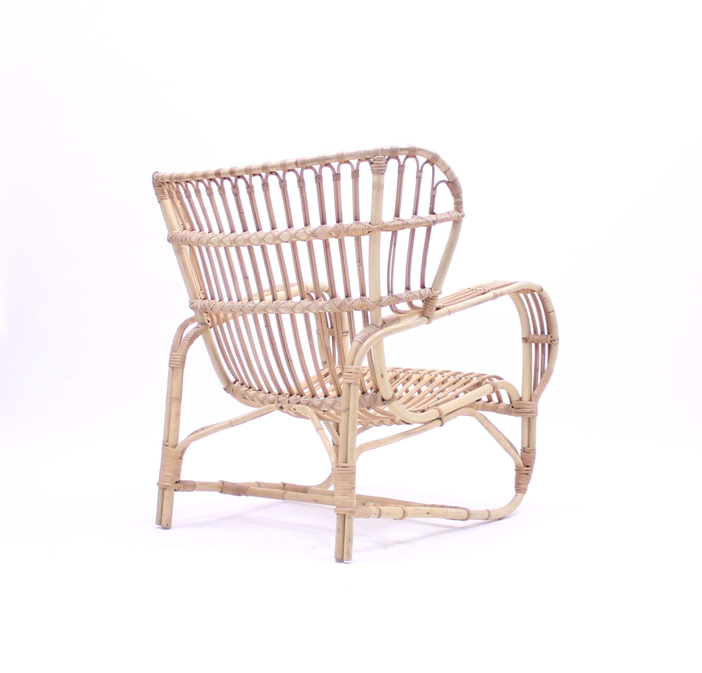 Viggo Boesen, Bamboo & Rattan Easy Chair, 1960s 7