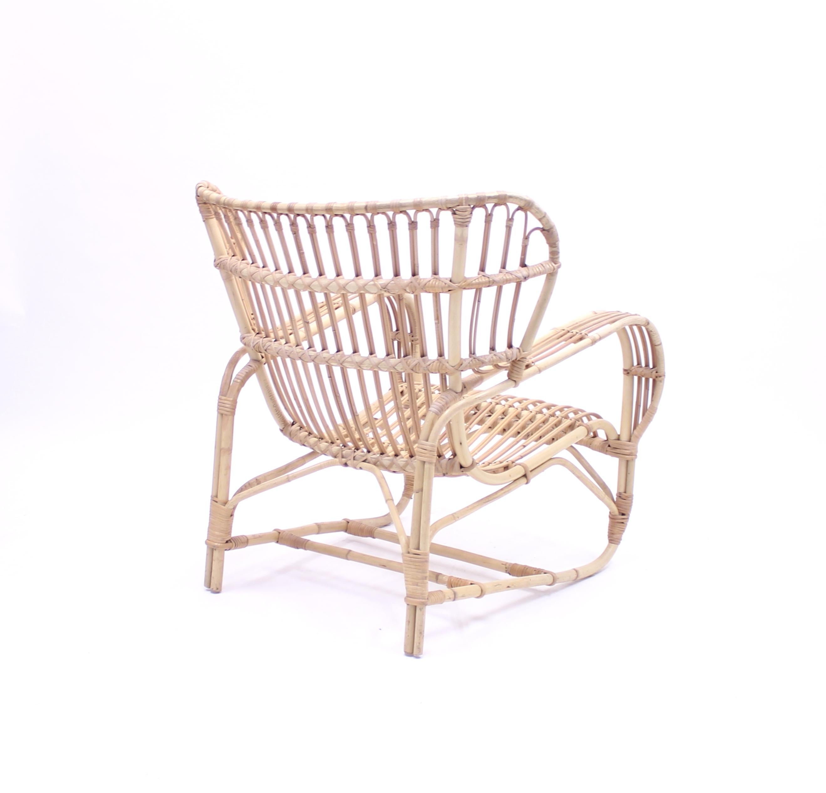 Viggo Boesen, Bamboo & Rattan Easy Chair, 1960s 8