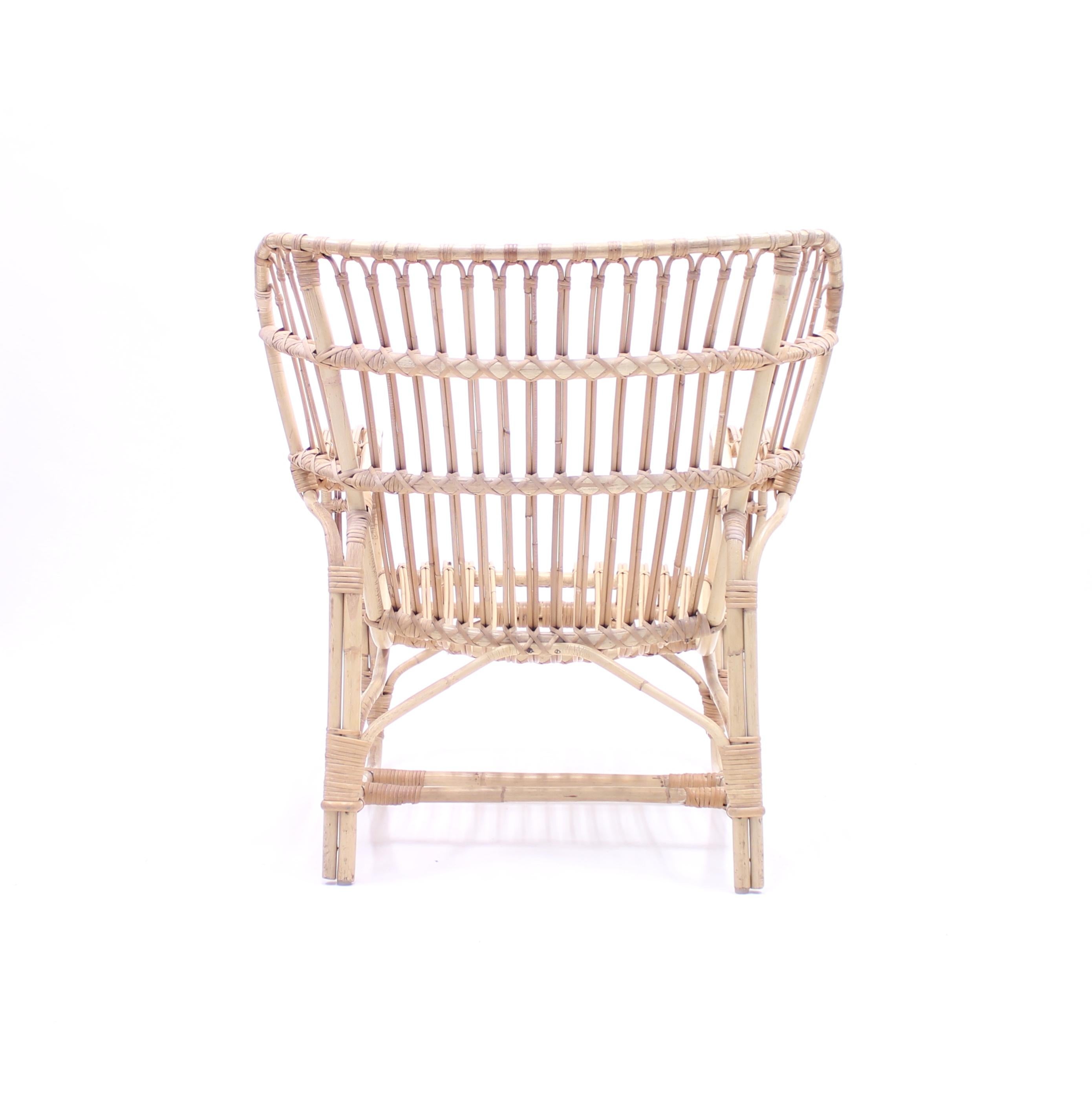 Viggo Boesen, Bamboo & Rattan Easy Chair, 1960s 9