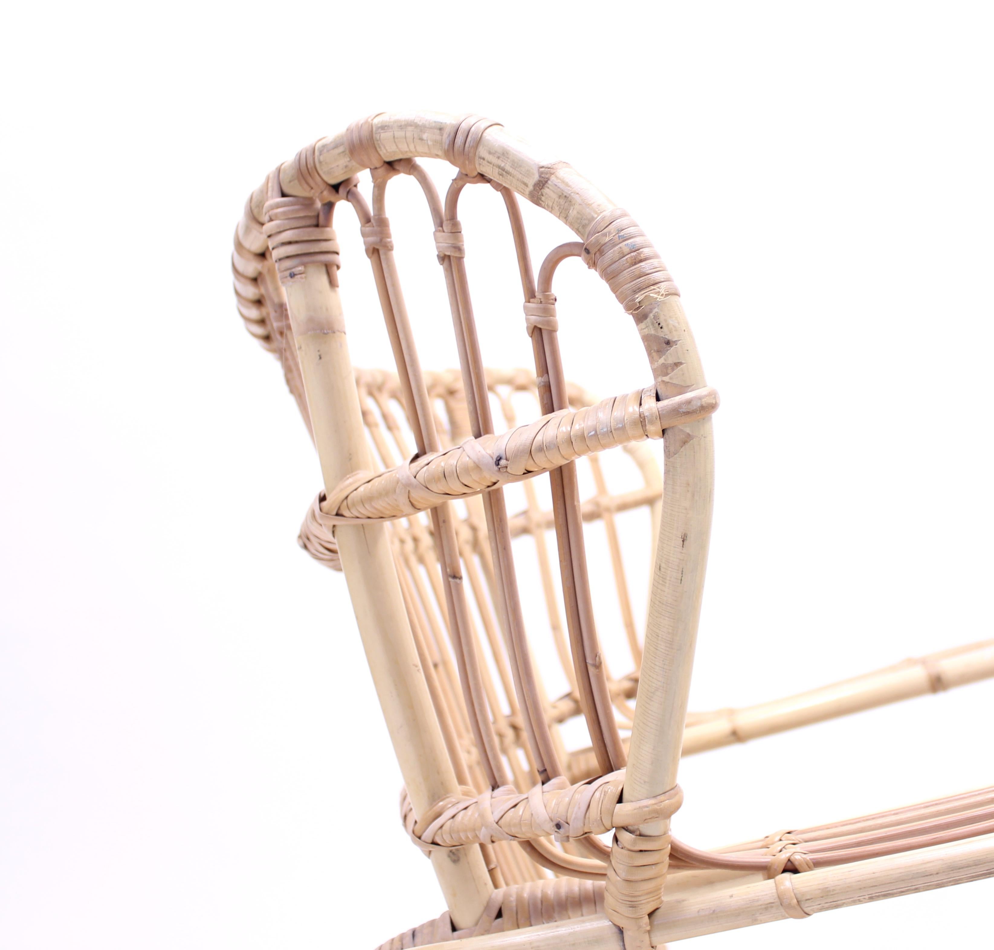 Viggo Boesen, Bamboo & Rattan Easy Chair, 1960s 10