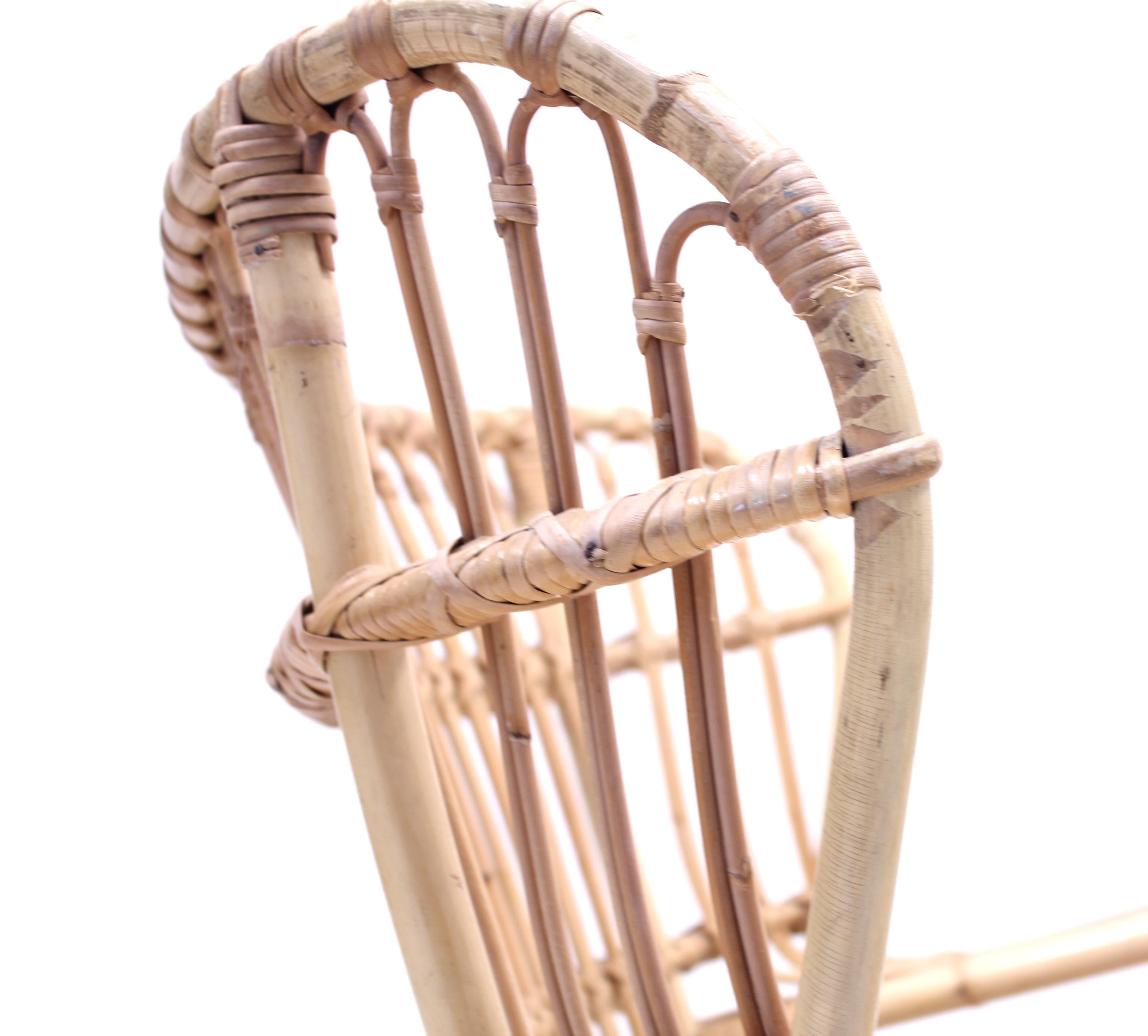 Viggo Boesen, Bamboo & Rattan Easy Chair, 1960s 11